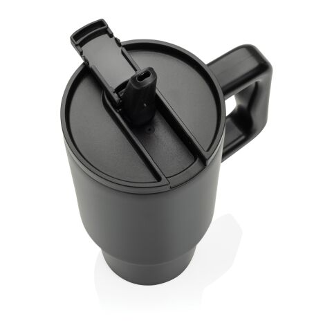 Mug 900ml étanche en acier inoxydable recyclé RCS Embrace noir | sans marquage | non disponible | non disponible