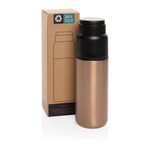 Bouteille isotherme 500ml avec tasse Thermocup RCS bronze