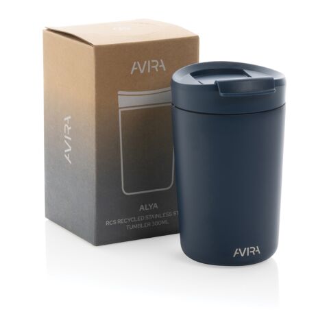 Mug 300ml en acier recyclé RCS Avira Alya blue marin | sans marquage | non disponible | non disponible