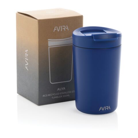 Mug 300ml en acier recyclé RCS Avira Alya bleu royal | sans marquage | non disponible | non disponible