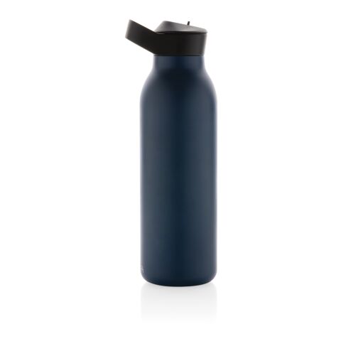 Bouteille d&#039;eau 500ml fliptop en acier RCS Avira Ara blue marin | sans marquage | non disponible | non disponible