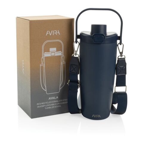 Mug en acier RCS avec bandoulière Avira Ayala blue marin | sans marquage | non disponible | non disponible