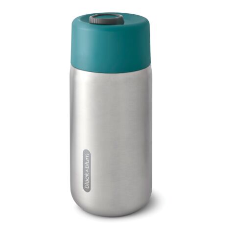 Mug de voyage 340ml étanche en acier inoxydable Black+Blum turquoise | sans marquage | non disponible | non disponible