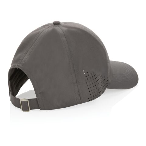 Casquette de sport 6 panneaux en rPET Impact AWARE™ gris | sans marquage | non disponible | non disponible | non disponible