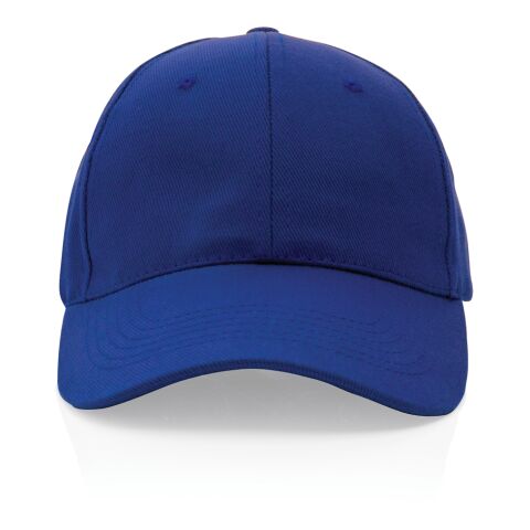 Casquette 6 panneaux en coton recyclé 280gr IMPACT bleu | sans marquage | non disponible | non disponible | non disponible