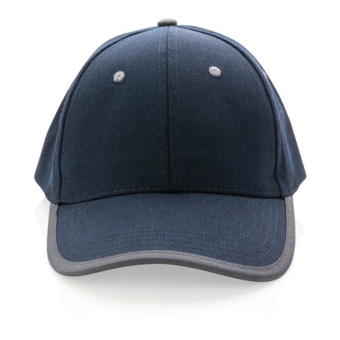 Casquette contraste 6 panneaux coton recyclé Impact AWARE™ bleu marine | sans marquage | non disponible | non disponible | non disponible