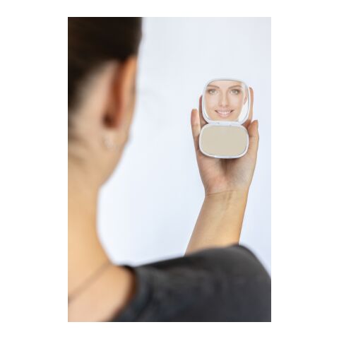 Miroir de poche en plastique recyclé RCS Reflecta blanc | sans marquage | non disponible | non disponible
