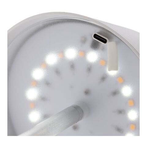 Lampe de table plastique RCS rechargeable par USB Pure Glow blanc | sans marquage | non disponible | non disponible