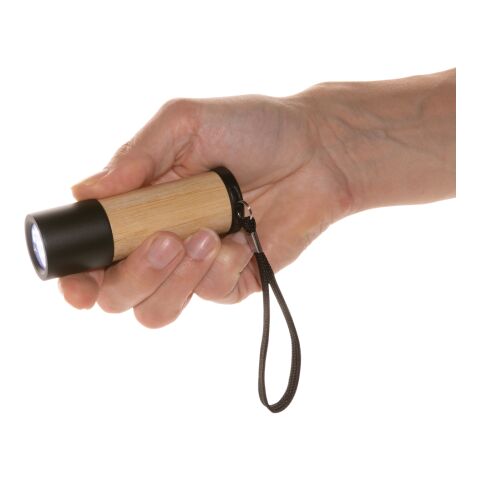 Lampe torche en bambou et plastique recyclé RCS marron | sans marquage | non disponible | non disponible