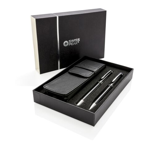 Set stylo exécutif noir-argent | sans marquage | non disponible | non disponible | non disponible