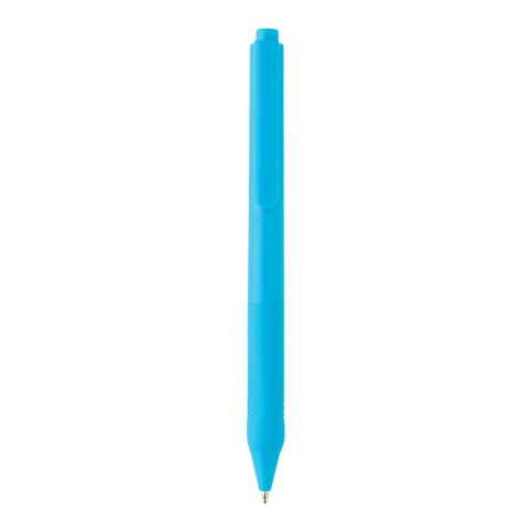 Stylo X9 avec grip silicone bleu | sans marquage | non disponible | non disponible