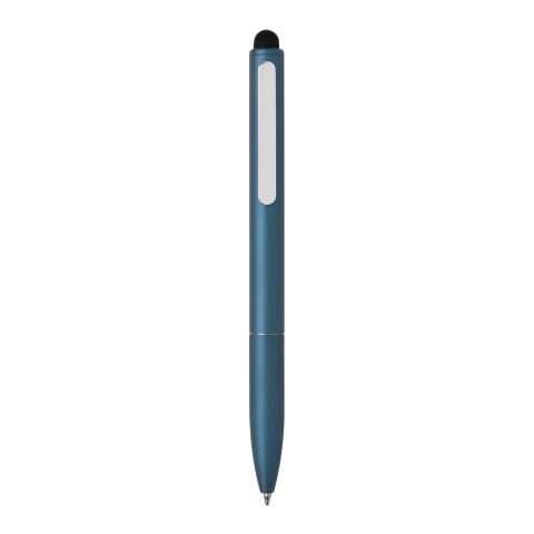 Stylo en aluminium recyclé certifié RCS avec stylet Kymi bleu royal | sans marquage | non disponible | non disponible