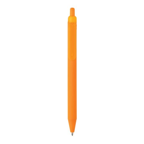 Stylo avec finition gomme en ABS recyclé certifié GRS Tide orange | sans marquage | non disponible | non disponible