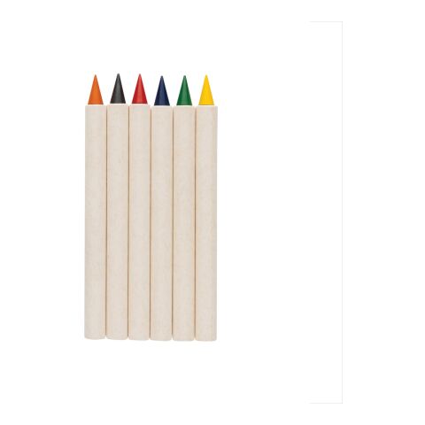 Set de 6 crayons de couleur GRS Infinity Micki blanc | sans marquage