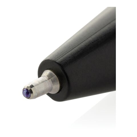 Stylo avec encre ultra glissante en ABS recyclé GRS Vibe noir-blanc | sans marquage | non disponible | non disponible