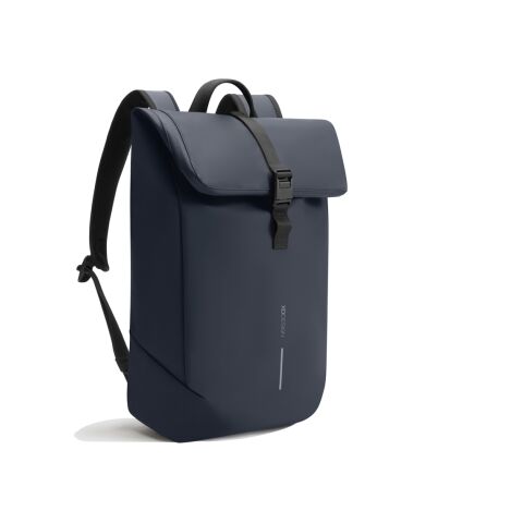 Sac à dos à rabat étanche Urban bleu marine chiné-noir | sans marquage | non disponible | non disponible