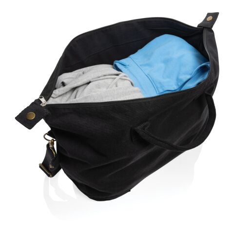 Sac week-end en toile recyclée 500 g/m² AWARE™ Kezar noir | sans marquage | non disponible | non disponible | non disponible