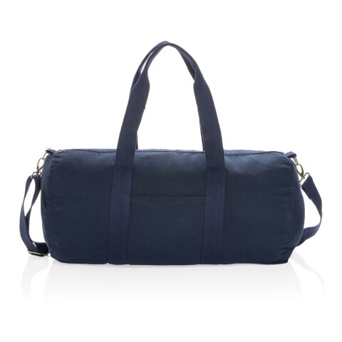 Sac de sport en toile recyclée et non teintée Impact AWARE™ bleu marine | sans marquage | non disponible | non disponible | non disponible