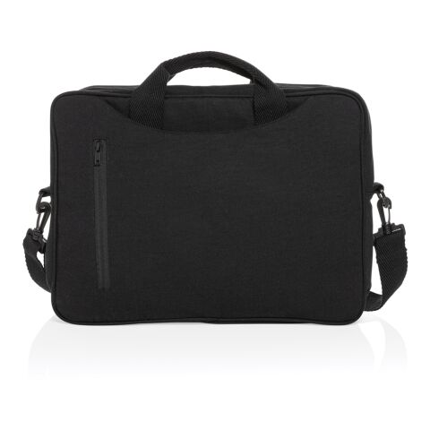 Sacoche ordinateur 15,4'' en coton recyclé AWARE™ Laluka noir | sans marquage | non disponible | non disponible | non disponible