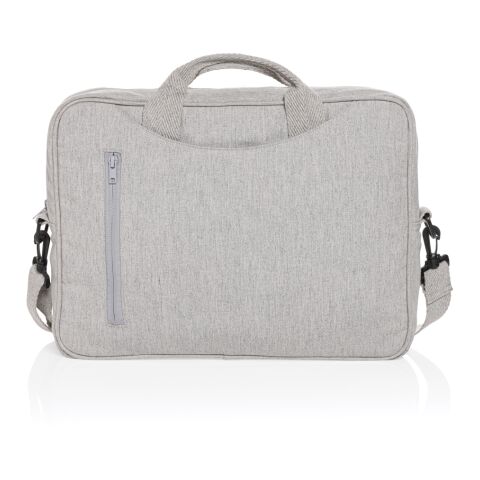 Sacoche ordinateur 15,4'' en coton recyclé AWARE™ Laluka gris | sans marquage | non disponible | non disponible | non disponible