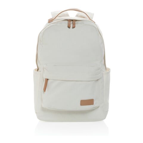Sac à dos Impact AWARE™ en toile 16oz recyclé blanc | sans marquage | non disponible | non disponible | non disponible