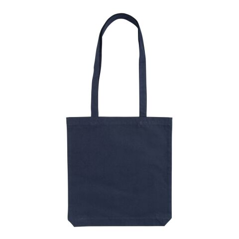 Sac shopping type Tote bag Impact en coton recyclé AWARE™ bleu marine | sans marquage | non disponible | non disponible | non disponible