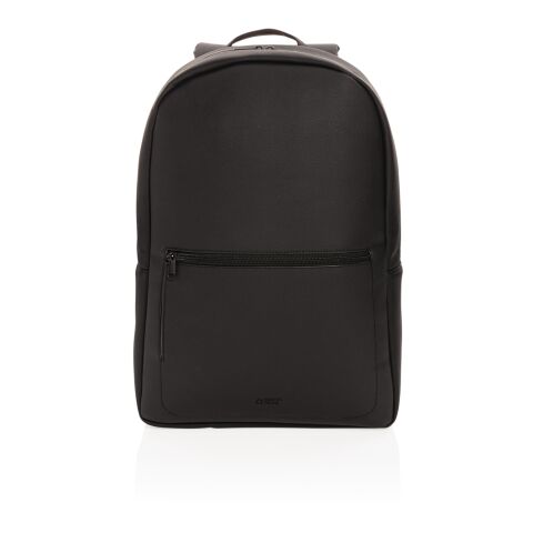 Sac à dos pour ordinateur portable en cuir végétalien Swiss noir | sans marquage | non disponible | non disponible