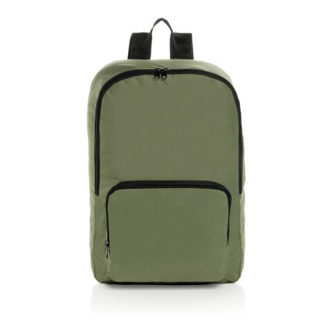 Sac à dos classique pliable en rPET AWARE™ Dillon vert | sans marquage | non disponible | non disponible | non disponible