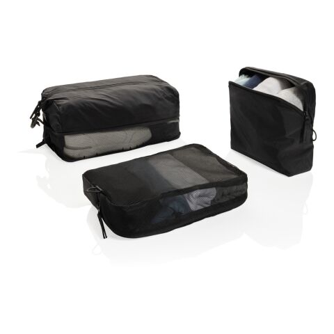 Lot de cubes de rangement en nylon recyclé RCS KENTO URBAN noir