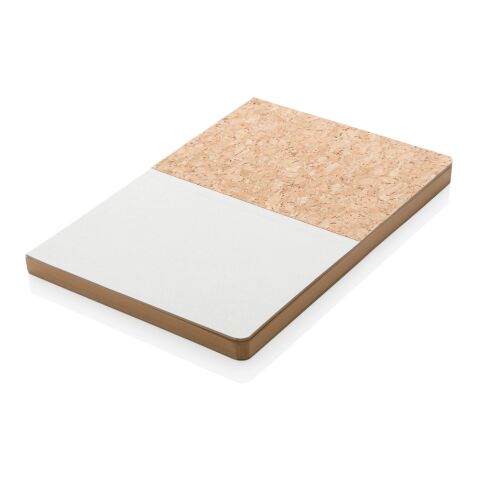 Carnet A5 à couverture en kraft et en liège gris | sans marquage | non disponible | non disponible