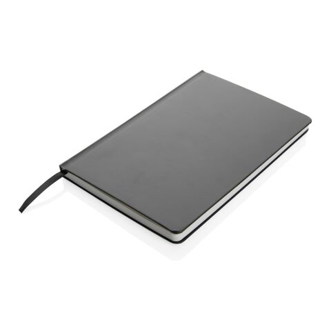 Carnet A5 à couverture rigide en papier de pierre IMPACT noir | sans marquage | non disponible | non disponible