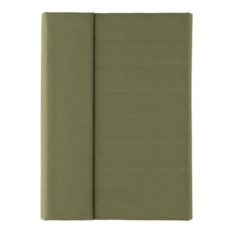 Carnet de notes A5 avec fermeture magnétique Impact Aware™ vert | sans marquage | non disponible | non disponible