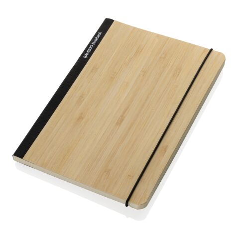 Carnet de notes A5 en bambou Scribe noir | sans marquage | non disponible | non disponible