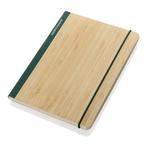 Carnet de notes A5 en bambou Scribe vert | sans marquage | non disponible | non disponible