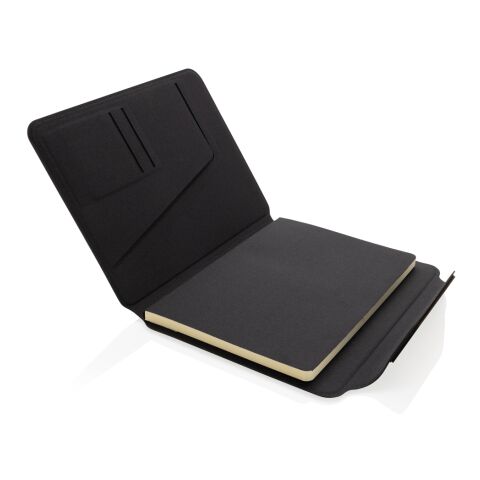 Conférencier A5 en noyer et rPET AWARE™ Teri noir | sans marquage | non disponible | non disponible