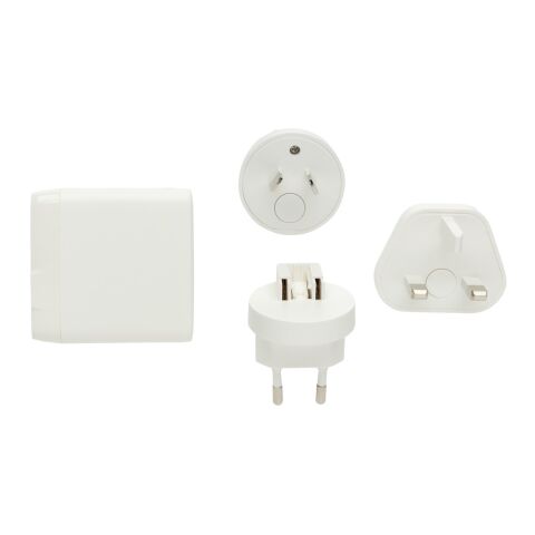 Chargeur de voyage en plastique RCS TravelCharge Pro blanc-noir | sans marquage | non disponible | non disponible