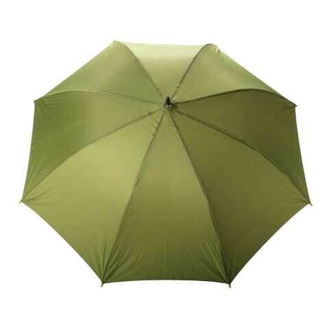 Parapluie 23&quot; en rPET et bambou ouverture auto Impact AWARE™ vert | sans marquage | non disponible | non disponible