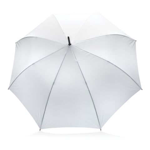 Parapluie 27&quot; en rPET et bambou ouverture auto Impact AWARE™ blanc | sans marquage | non disponible | non disponible