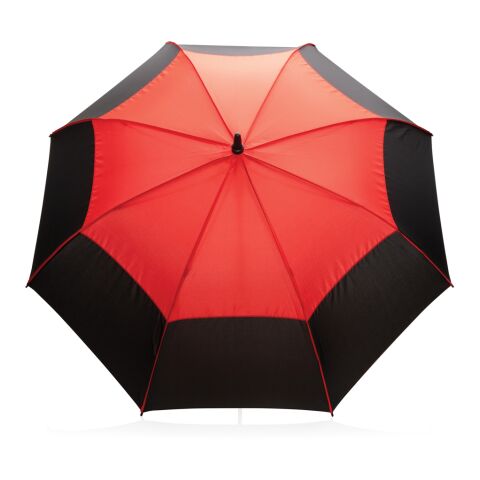 Parapluie tempête 27&quot; en rPET ouverture auto Impact AWARE™ rouge | sans marquage | non disponible | non disponible