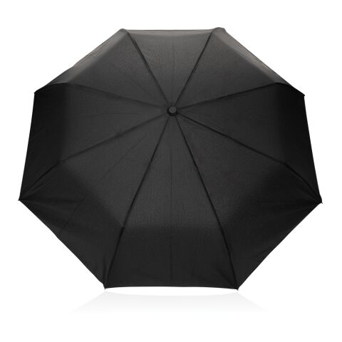 Mini parapluie 21&quot; à ouverture auto en bois d&#039;acacia Kaycey noir | sans marquage | non disponible | non disponible
