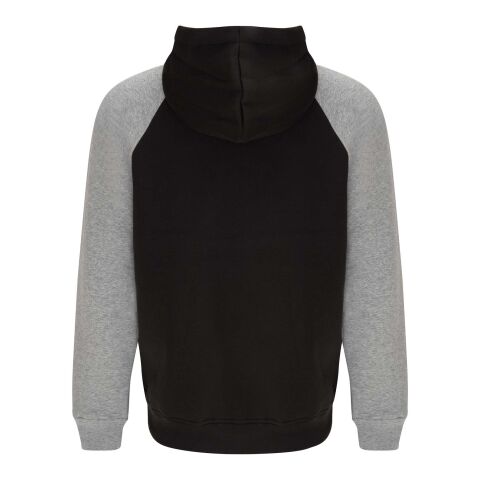 Sweat à capuche Badet unisexe bicolore Standard | Noir-Gris | XS | sans marquage | non disponible | non disponible | non disponible