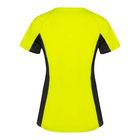 T-shirt de sport Shanghai à manches courtes pour femme Standard | Fluor Yellow-Noir | M | sans marquage | non disponible | non disponible | non disponible