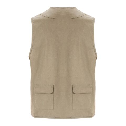 Gilet de travail multi-poches à col en V Venera de 200&nbsp;g/m2 Standard | Dark Sand | 3XL | sans marquage | non disponible | non disponible | non disponible