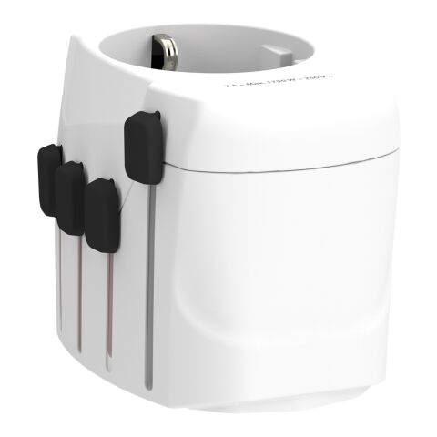 SKROSS Adaptateur de Voyage universel 3-Pôles Pro blanc | sans marquage | non disponible | non disponible