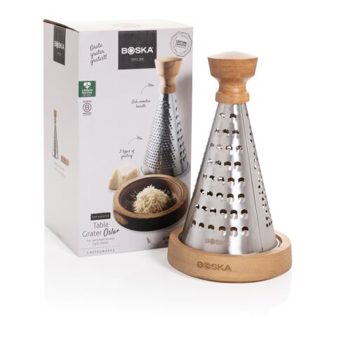 BOSKA Râpe à Fromage de Table Oslo acier-marron