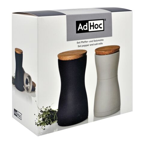 AdHoc Ensemble moulins sel et poivre Twin noir-blanc | sans marquage | non disponible | non disponible