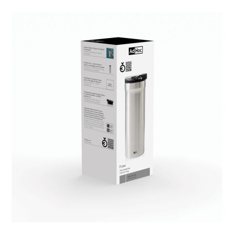 AdHoc Mug isotherme Pulse gris argent | sans marquage | non disponible | non disponible