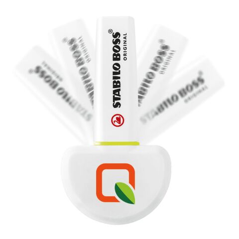STABILO BOSS ORIGINAL Set de bureau pendulaire de 1 surligneur blanc | non disponible | sans marquage | non disponible | non disponible
