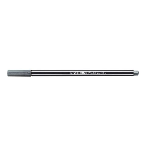STABILO Pen 68 metallic stylo feutre argent | sans marquage