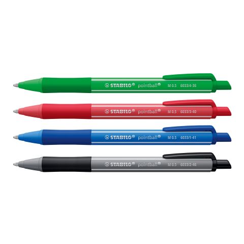 STABILO pointball colorful stylo à bille vert | sans marquage